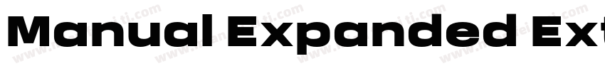 Manual Expanded ExtraBold字体转换